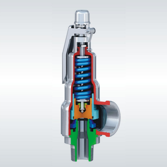 Spring full lift male thread safety valve with spanner