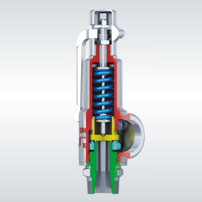 Spring low lift male thread safety valve with spanner